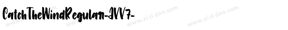 CatchTheWindRegular-JVV7字体转换