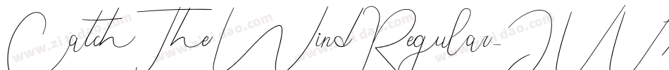 CatchTheWindRegular-JVV7字体转换