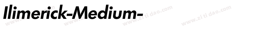 Ilimerick-Medium字体转换