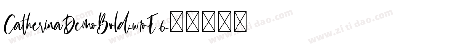 CatherinaDemoBold-w1oE6字体转换