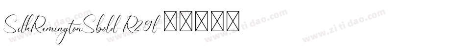 SilkRemingtonSbold-R29l字体转换 SilkRemingtonSbold-R29l字体转换