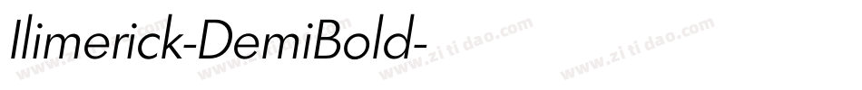 Ilimerick-DemiBold字体转换