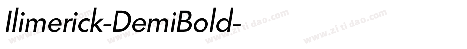 Ilimerick-DemiBold字体转换