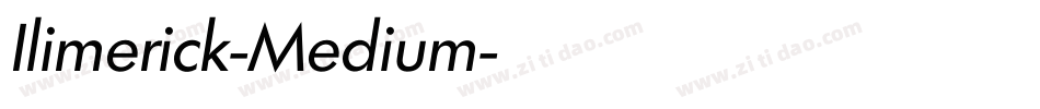 Ilimerick-Medium字体转换