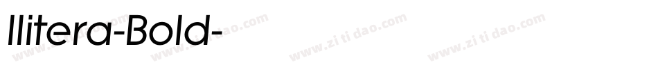 Ilitera-Bold字体转换