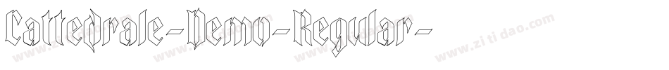 Cattedrale-Demo-Regular字体转换