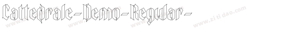 Cattedrale-Demo-Regular字体转换