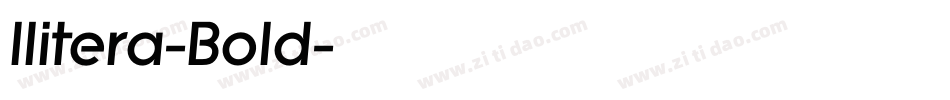 Ilitera-Bold字体转换