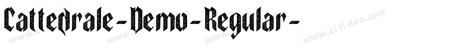 Cattedrale-Demo-Regular字体转换