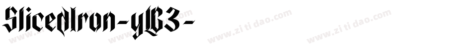 SlicedIron-yLG3字体转换