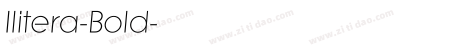 Ilitera-Bold字体转换
