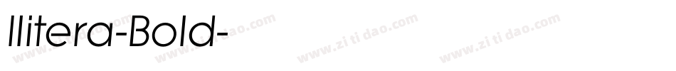 Ilitera-Bold字体转换
