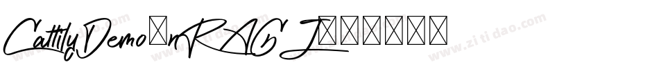 CattilyDemo-nRAGJ字体转换