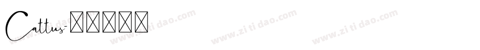 Cattus字体转换
