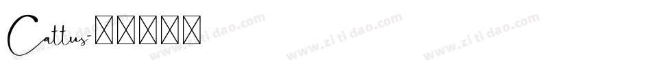 Cattus字体转换