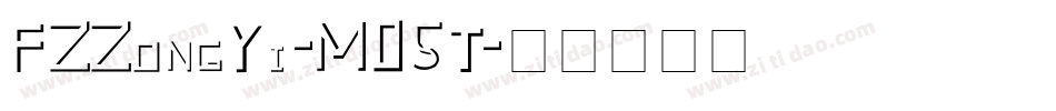 FZZongYi-M05T字体转换