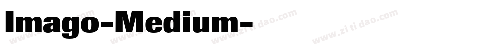 Imago-Medium字体转换