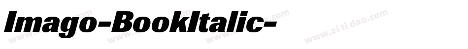 Imago-BookItalic字体转换