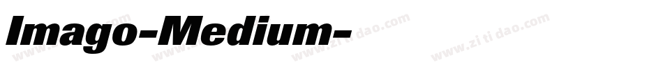 Imago-Medium字体转换