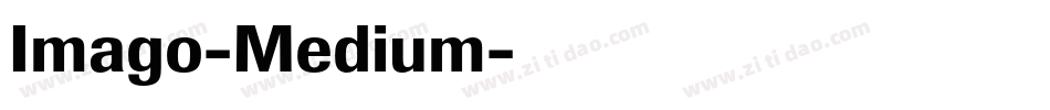 Imago-Medium字体转换