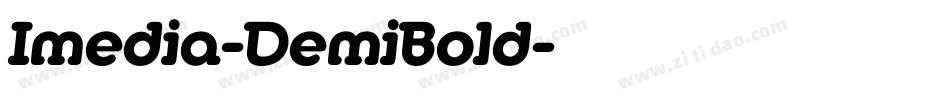 Imedia-DemiBold字体转换