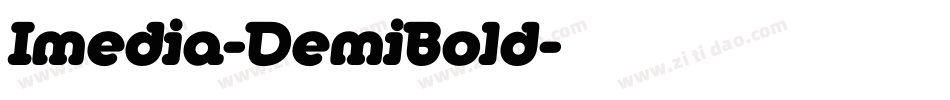 Imedia-DemiBold字体转换