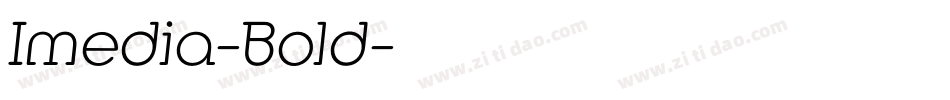 Imedia-Bold字体转换