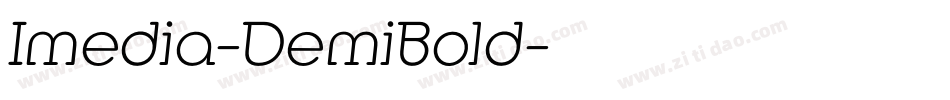 Imedia-DemiBold字体转换