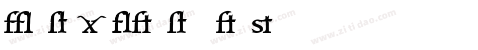 FeroxAlternates字体转换