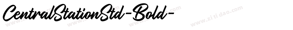 CentralStationStd-Bold字体转换