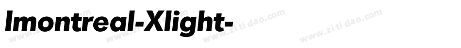 Imontreal-Xlight字体转换