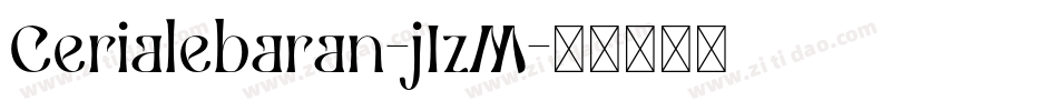 Cerialebaran-j1zM字体转换