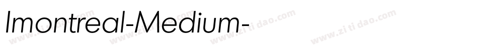 Imontreal-Medium字体转换