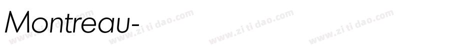 Montreau字体转换