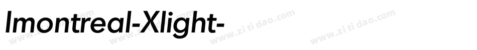 Imontreal-Xlight字体转换