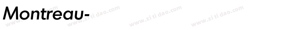 Montreau字体转换