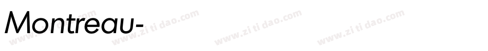 Montreau字体转换