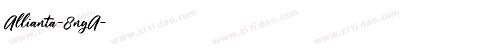 Allianta-8ngA字体转换