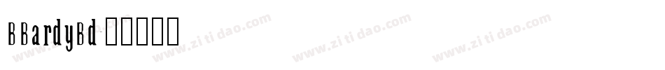 BBardyBd字体转换