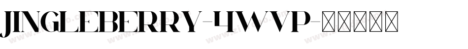 Jingleberry-4wVp字体转换