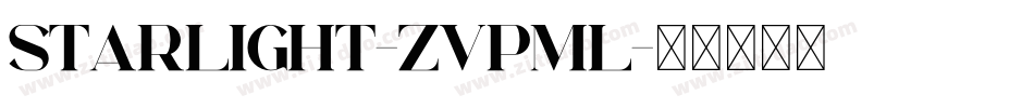 Starlight-ZVpMl字体转换