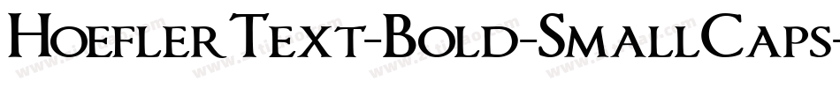 HoeflerText-Bold-SmallCaps字体转换