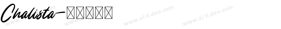 Chalista字体转换