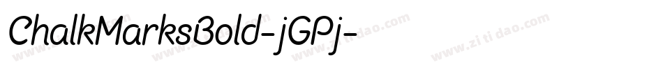 ChalkMarksBold-jGPj字体转换
