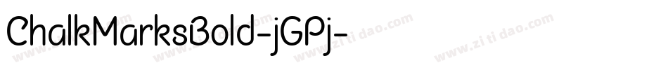 ChalkMarksBold-jGPj字体转换
