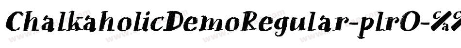 ChalkaholicDemoRegular-plrO字体转换