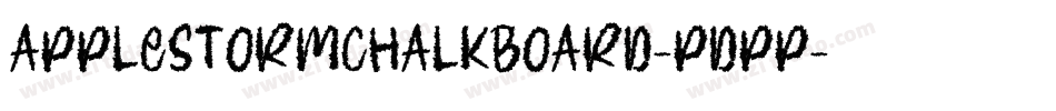 ApplestormChalkboard-PdPP字体转换