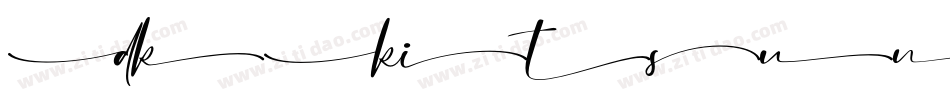 DkKitsuneTailRegular-OrW8字体转换