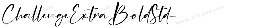 ChallengeExtraBoldStd字体转换