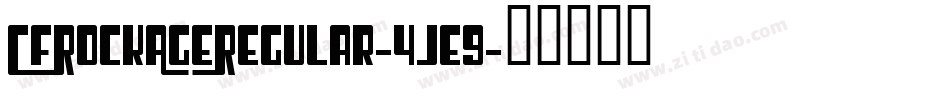 CfRockAgeRegular-4je9字体转换